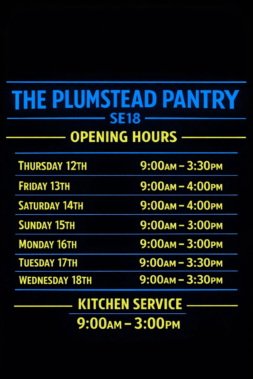 The Plumstead Pantry SE18