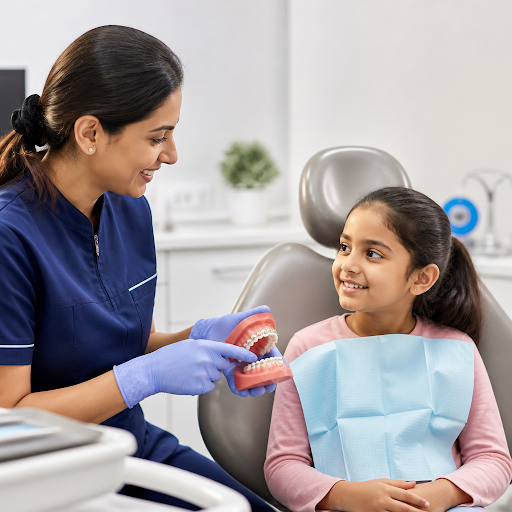 Early orthodontic evaluation for children helps detect dental issues before they become painful o… post image