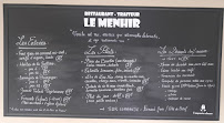 Menu Restaurant Le Menhir Page 1