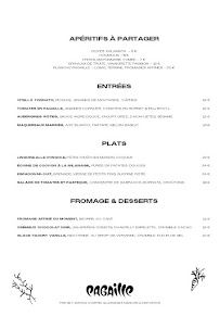 Menu PAGAILLE - Restaurant- Paris 18 Page 4