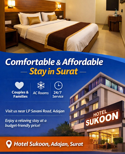 ✨ Comfortable & Affordable Hotel Stay in Surat ✨ post image