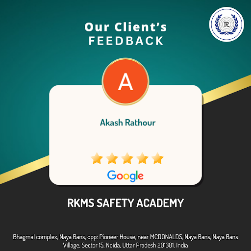 Akash Rathour, a satisfied student, loved the exceptional service at RKMS Safety Academy in Gauta… post image