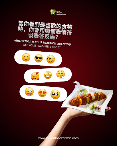 當你看到最喜歡的食物時，你會用哪個表情符號表答反應？ post image