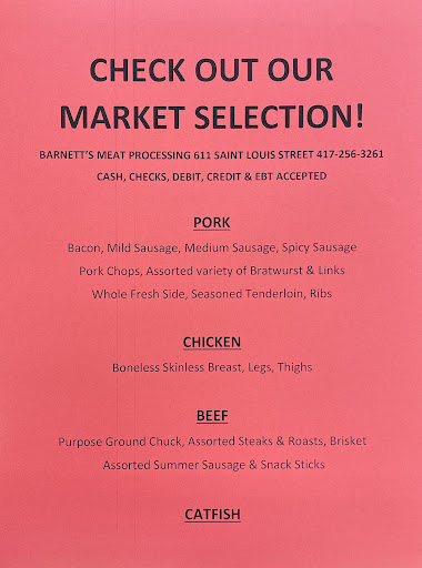 Barnett's Meat Processing - Thumbnail