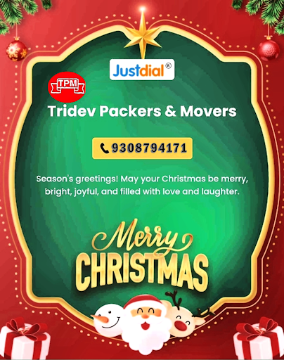 🎄✨ Merry Christmas from TRIDEV PACKERS & MOVERS! ✨🎄
