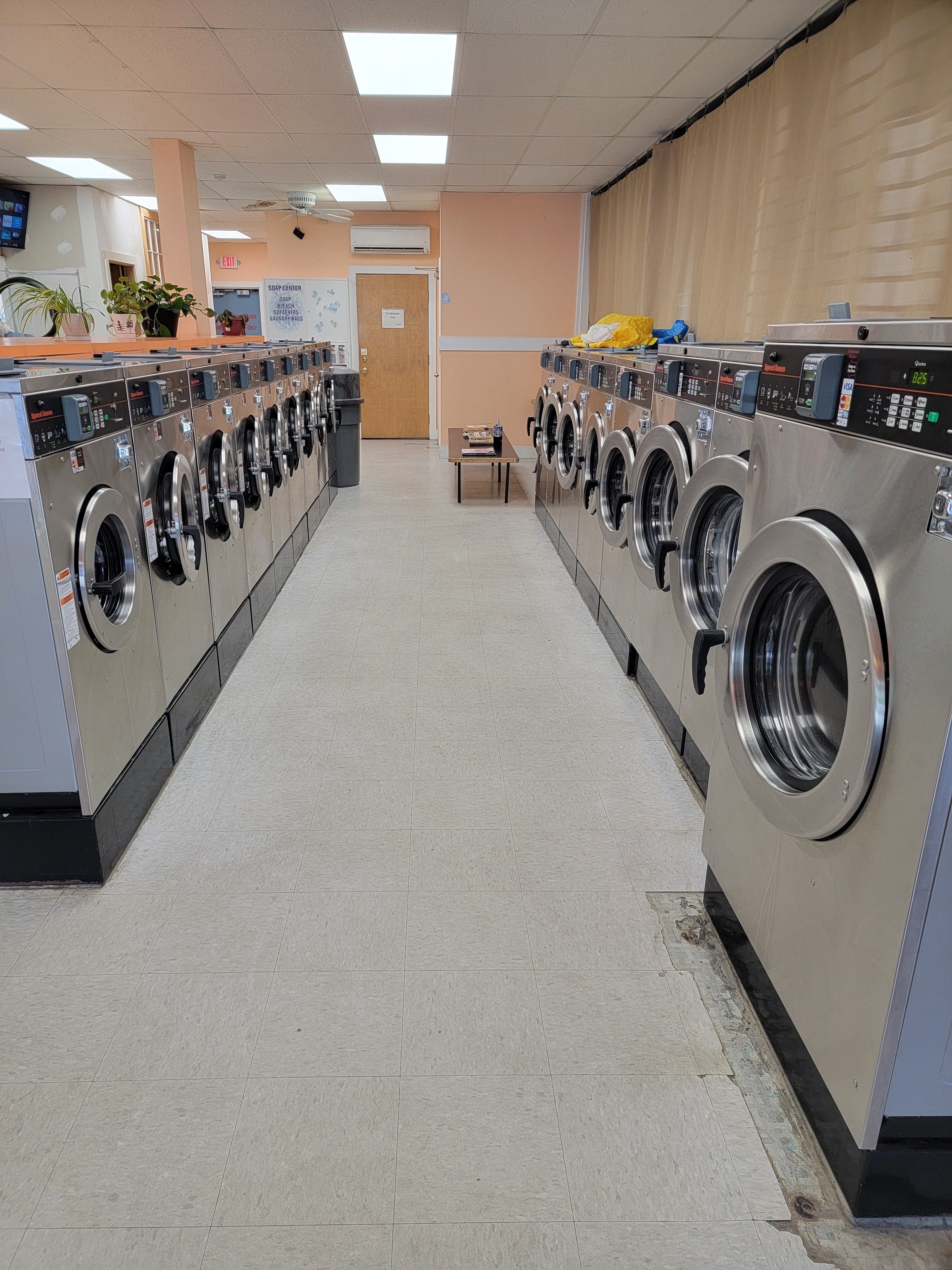 DownEast Laundromat storefront and entrance in Southwest Harbor
