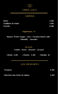 Menu Chez Lily Page 4