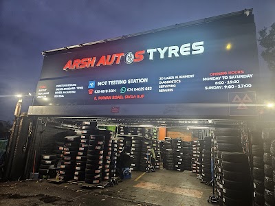 ARSH AUTOS Tyre's MOT's Wheel alignment & service centre
