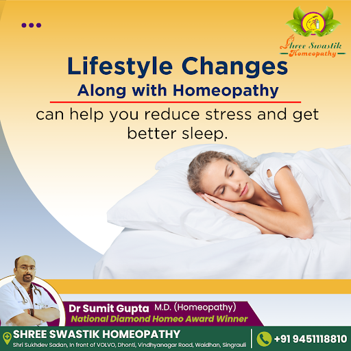 Lifestyle changes, combined with homeopathy, can significantly reduce stress and improve sleep qu… post image