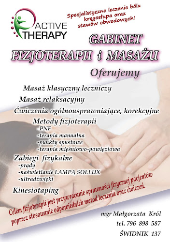 Active Therapy Gabinet Fizjoterapii i Masażu Małgorzata Król - Fizjoterapeuta