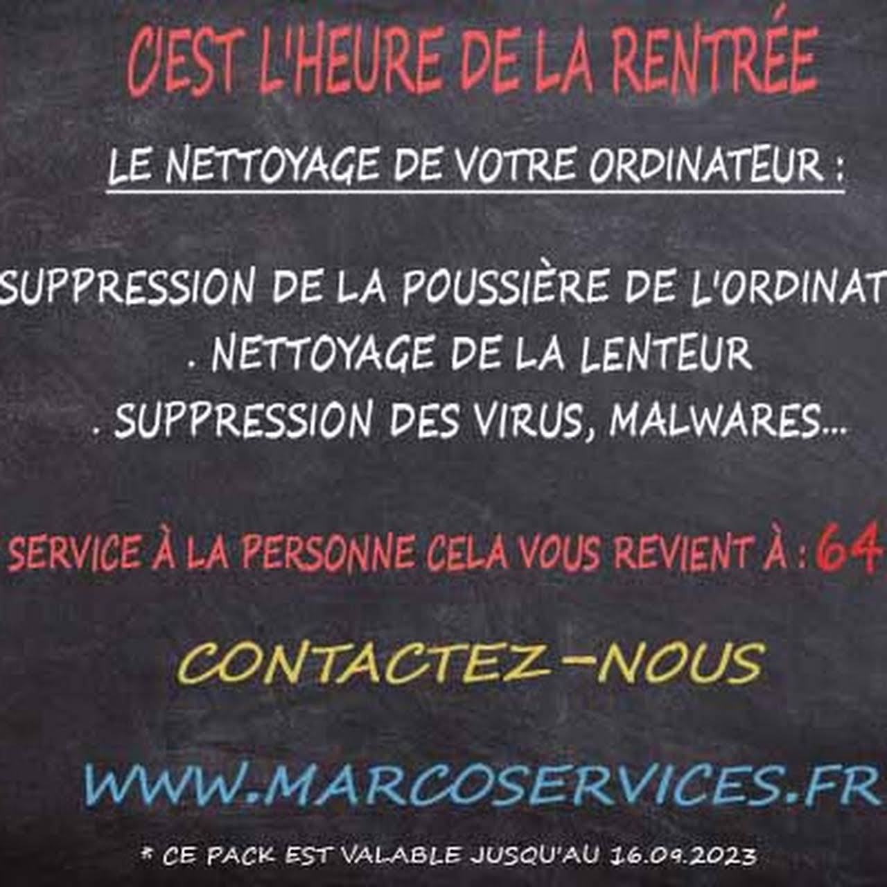 MarcoServices - informatique langon : Nettoyage PC