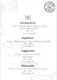 Menu La Cantine du Palais Page 4