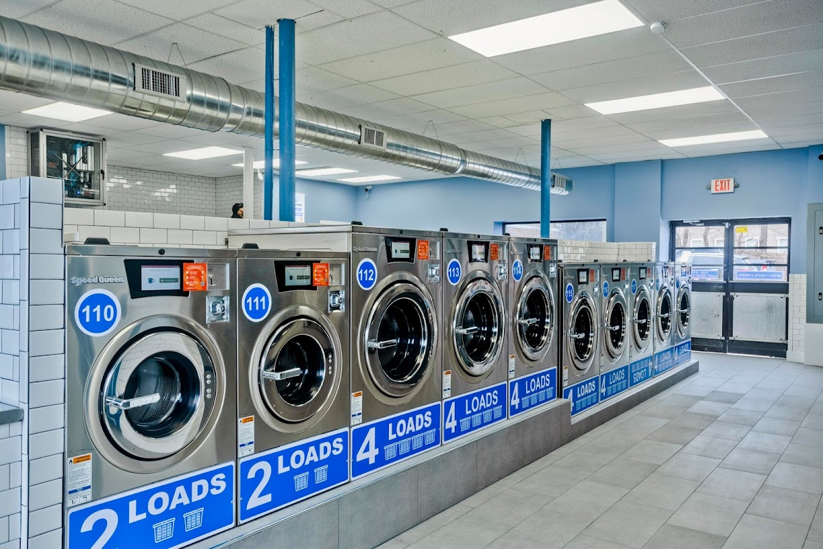 Wash Works Laundromat, wash & fold, Pickup & delivery storefront and entrance in Springfield