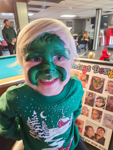 "Splashed" Face Painting Designs By Christy - Thumbnail