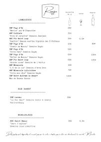 Menu Le Comptoir de Marcelle Page 2