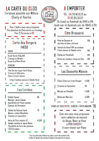 Menu Le Clos de Millery Page 4
