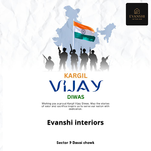 Evanshi Interiors honors Kargil Vijay Diwas by blending tradition with modernity, offering wooden… post image