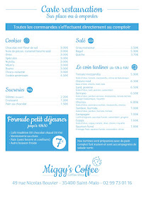 Menu Miggy’s Coffee Page 1