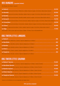 Menu La Tentation du Renard Page 1