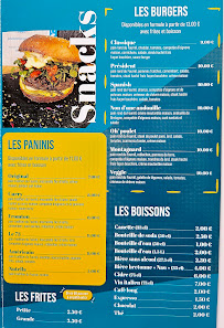 Menu Le Bel Instant - Pizza 🍕, Snack 🍔🍟 , Glace🍦. Page 1