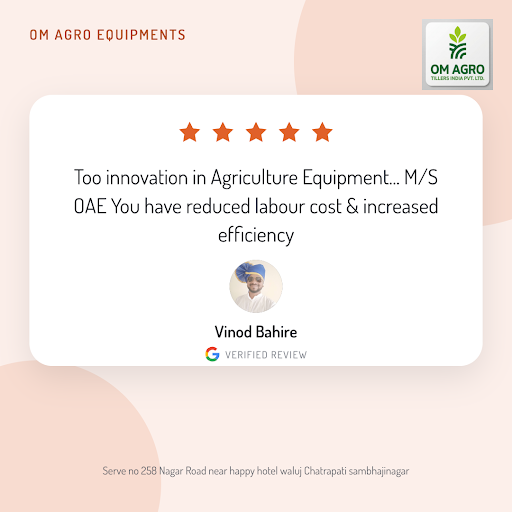 Vinod Bahire, a satisfied customer, shares his exceptional experience with Om Agro Equipments, th… post image