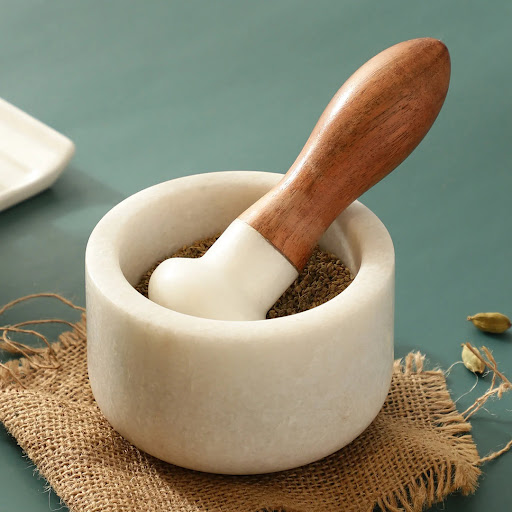 White Marble Mortar & Pestle Set post image