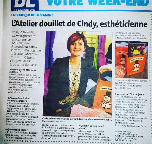 Cindy estheticienne à l'atelier - Thumbnail