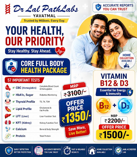 Core Full Body Health Package – Special Offer | Dr Lal PathLabs Yavatmal post image