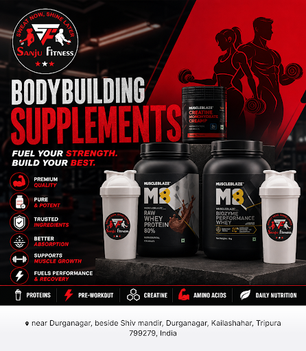 Enhance your muscle growth with top-quality bodybuilding supplements at Sanju Fitness. Discover w… post image