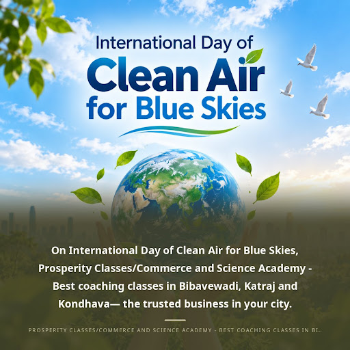 On International Day of Clean Air for Blue Skies, Prosperity Classes/Commerce and Science Academy… post image