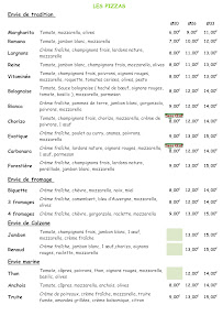 Menu Pizz'Envie Page 2