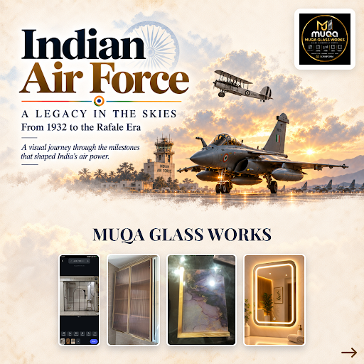 Celebrating Indian Air Force Day with gratitude and respect. MUQA Glass Works, your trusted glass… post image