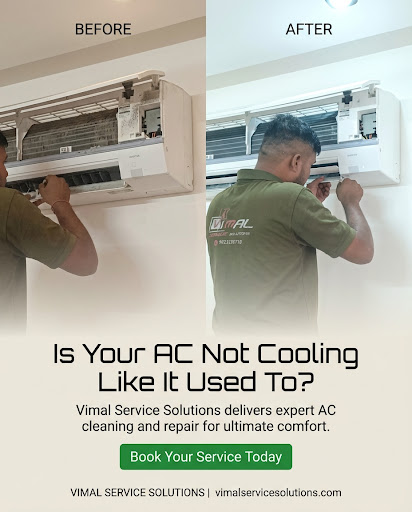❄️ Is your AC not cooling properly in Ahmedabad? See the real difference with Vimal Service Solut… post image