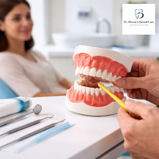 Bleeding gums, bad breath or shaky teeth are often early signs of gum disease. At Dr Bhosle's Den… post image