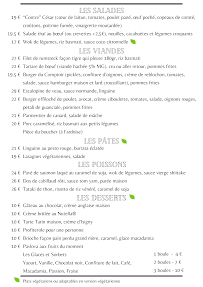 Menu Le Grand Comptoir de Boulogne Page 4