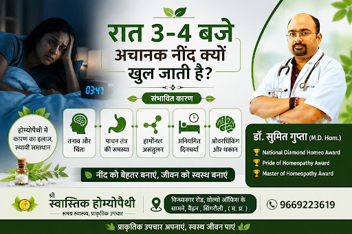 🌙 रात 3–4 बजे अचानक नींद क्यों खुल जाती है? 😴 post image