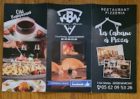 Menu Restaurant La Cabane (a pizzas) Page 5