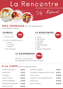 Menu La Rencontre Self-Restaurant Page 1
