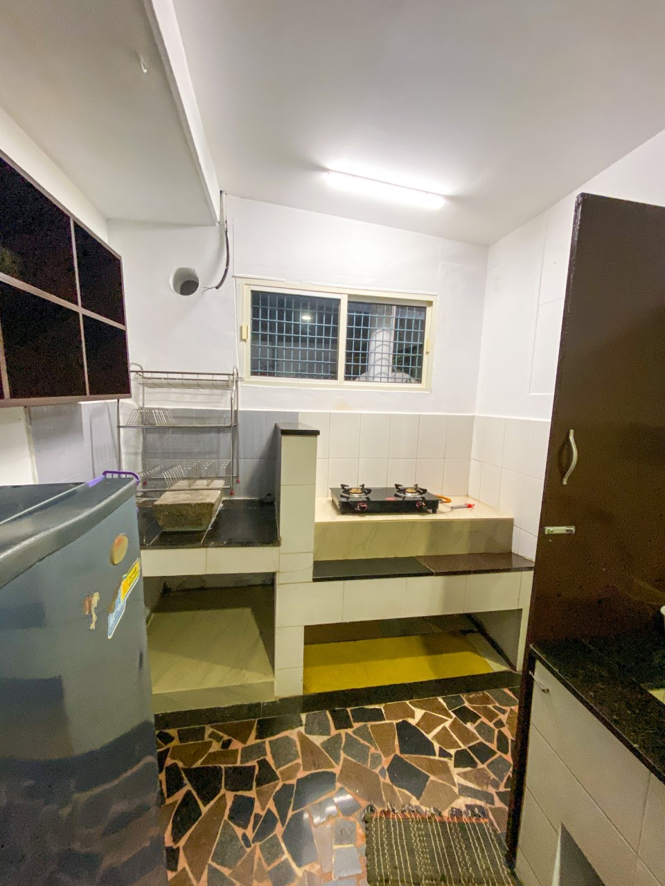 Entrance and parking area