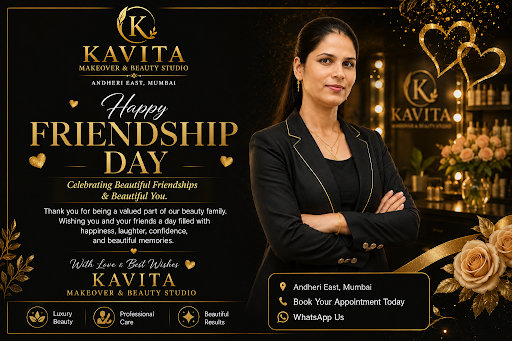 💛 Happy Friendship Day from KAVITA Makeover & Beauty Studio, Andheri East! 💛 post image