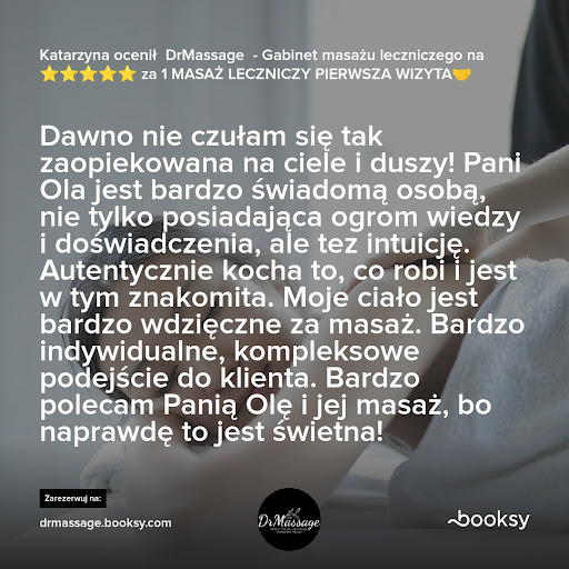 Gabinet Masażu DrMassage Warszawa Aleksandra Makuch