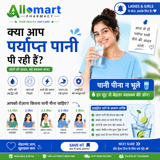 💧 क्या आप पर्याप्त पानी पी रहे हैं? 💙 post image