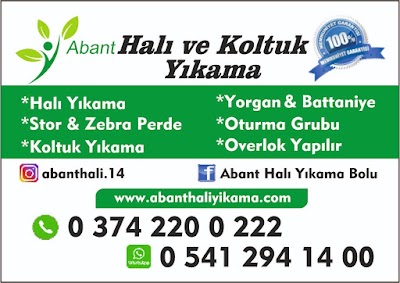 Abant Halı ve Koltuk Yıkama Bolu - Merkez