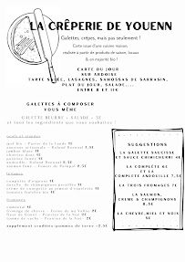 Menu La Crêperie de Youenn FABRIQUE / RESTAURANT Page 1