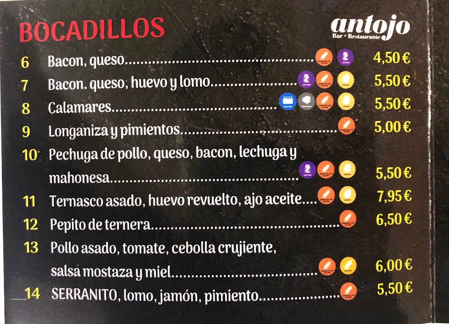 Bar restaurante Antojo