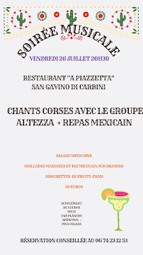 Menu A Piazzetta Page 1