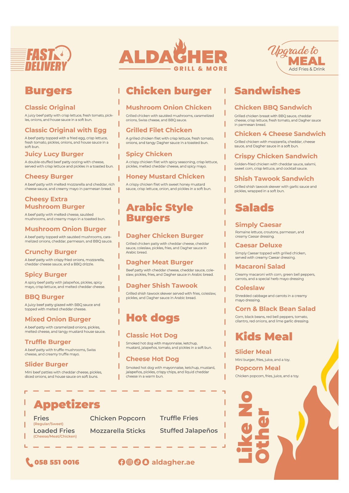 Al dagher burger Aldagher restaurant jumeirah uae مطعم الداغر جميرا - صورة 2