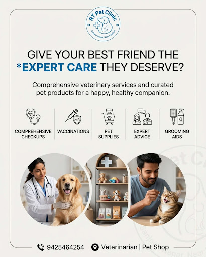 Your furry friends deserve the best! 🐾 Get expert care and quality pet supplies at RT Pet Clinic… post image