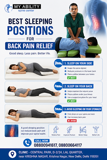 The right sleeping position can reduce pressure on your spine and help relieve back pain. Sleepin…