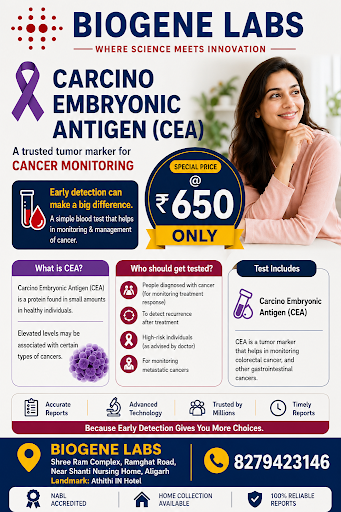 कार्सिनो एम्ब्रीओनिक एंटीजन (CEA) @ ₹650 post image